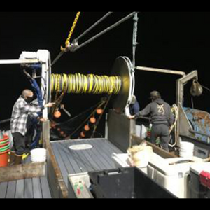 Scientists on a research vessel