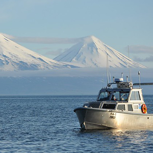 NOAA ship in Arctic