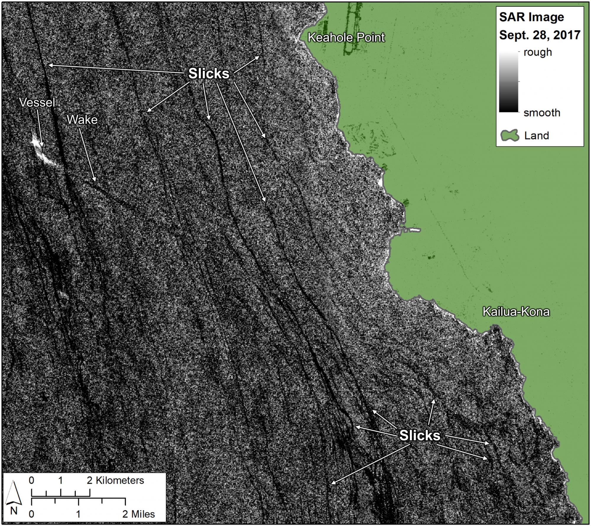 satelite image of surface slick