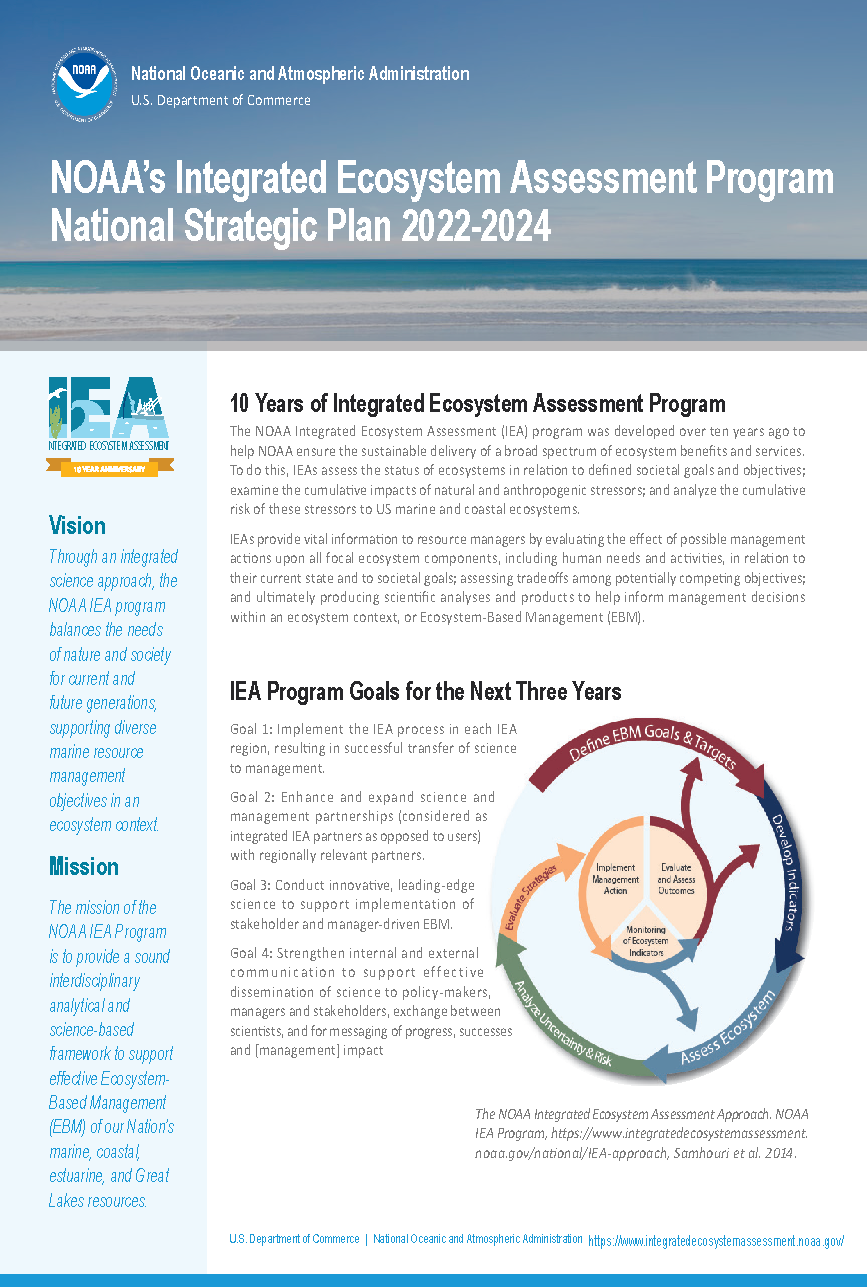 National IEA Program 3 year plan summary