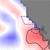 MHW icon showing SST anomalies over GFNMS