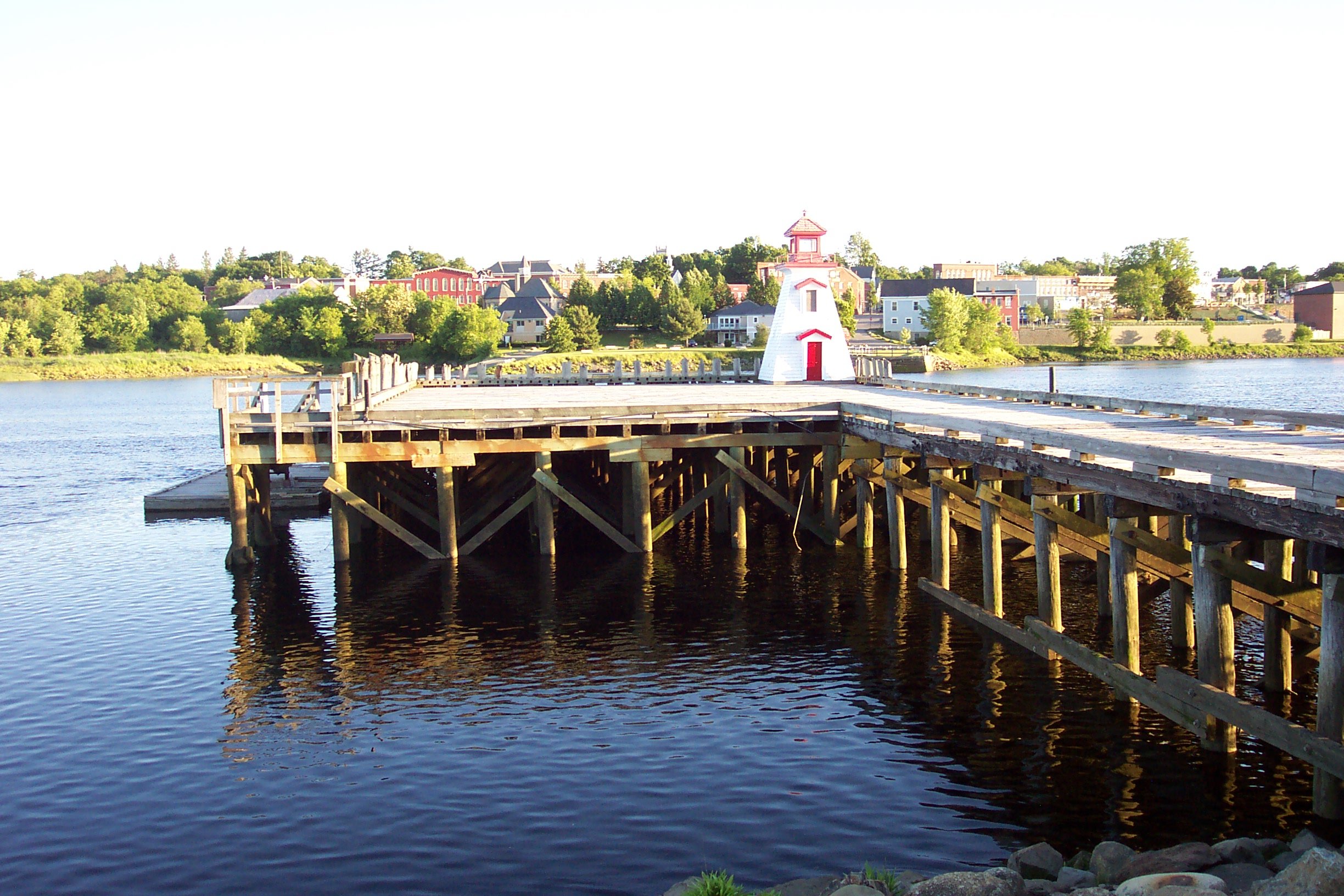 A pier in Calais, Maine