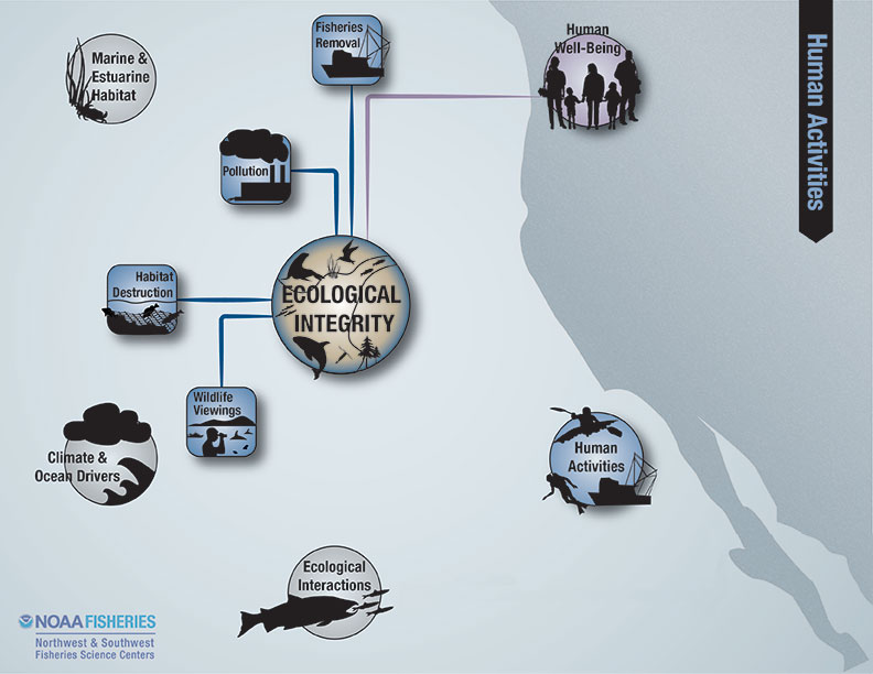 ecological integrity, human activities