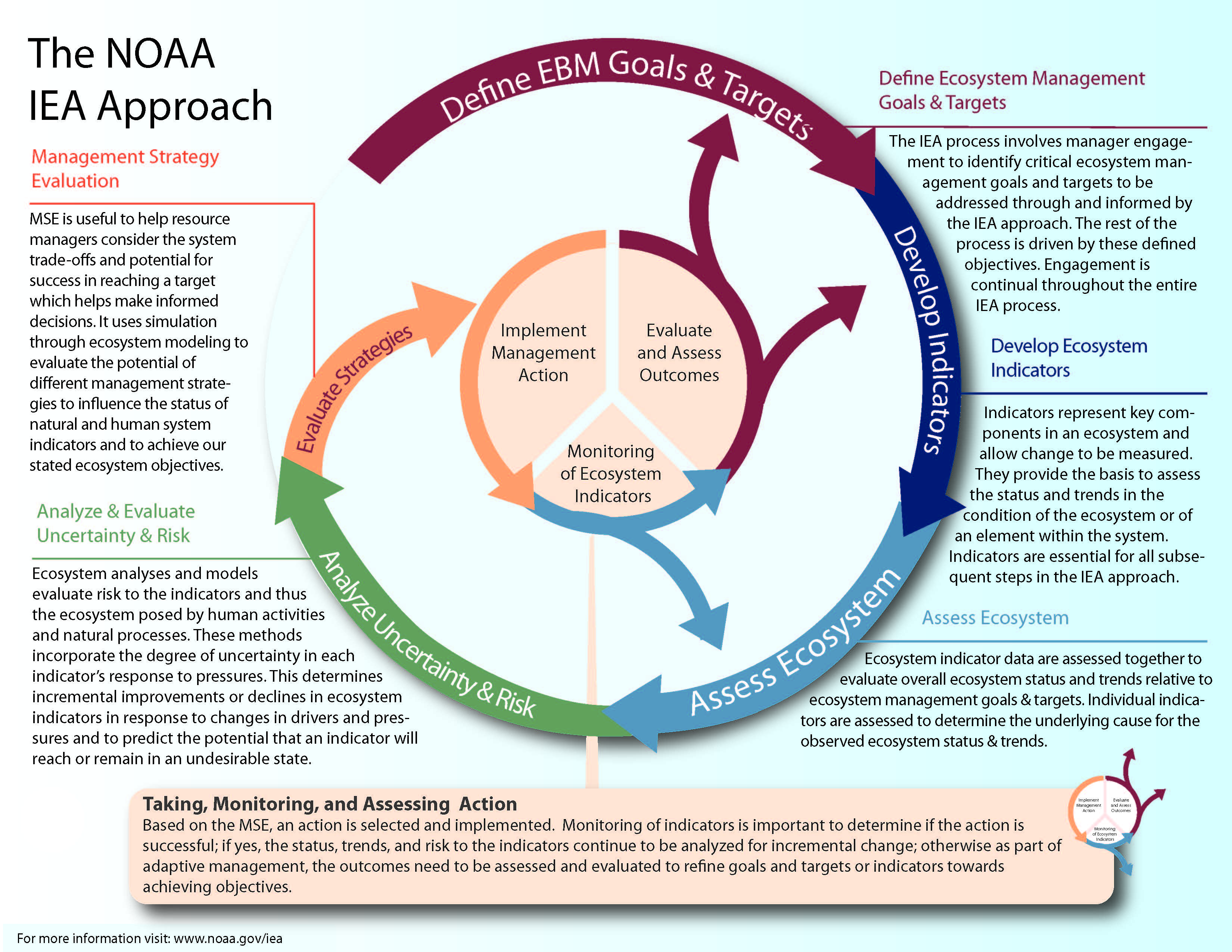NOAA's IEA approach with a description of each step